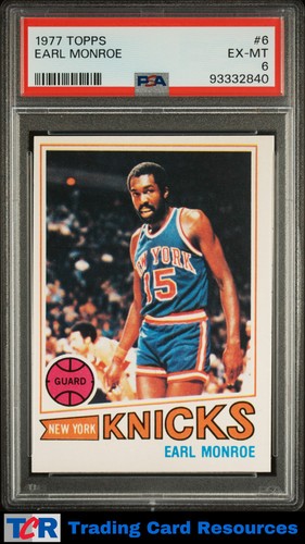 1977 topps earl monroe - topps,